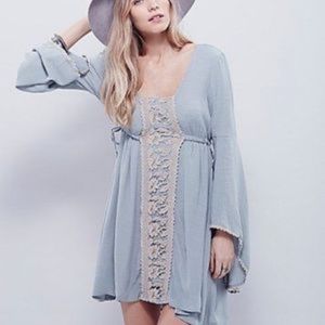 Free People Jolene Bell Sleeved Mini Dress